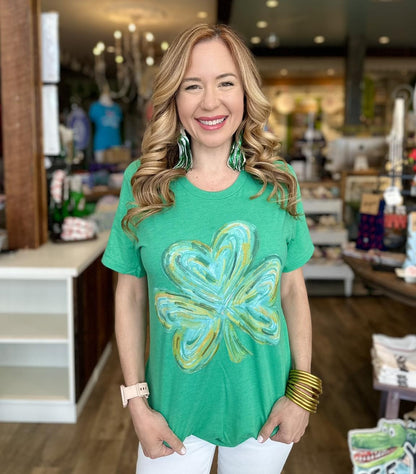 Watercolor Shamrock Tee