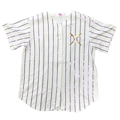 Rally Sequin Baseball Jersey