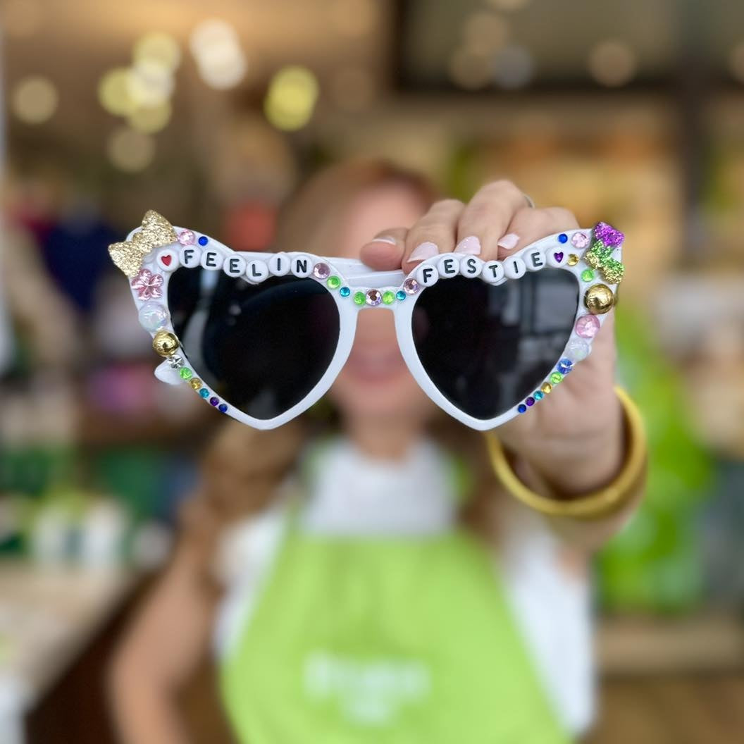 Feelin Festie Bedazzled Sunglasses