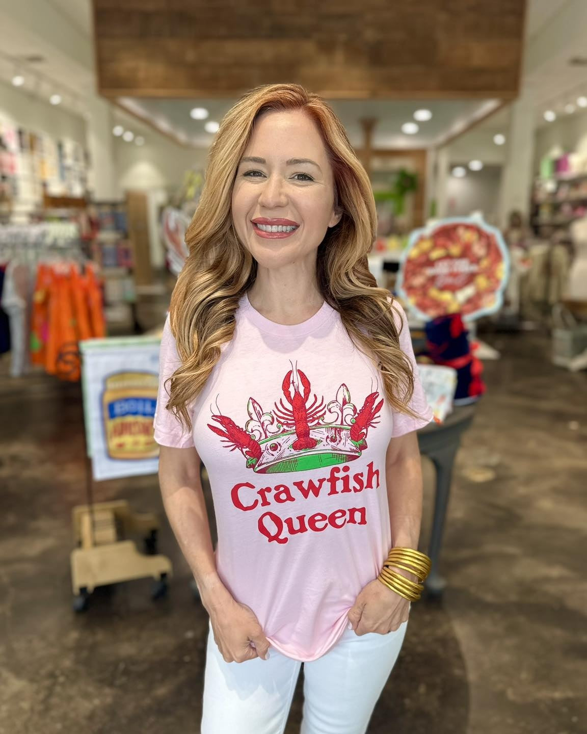 Crawfish Queen Tee, Pink