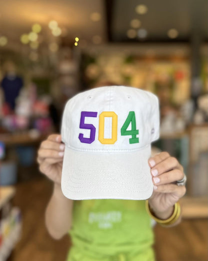 504 Baseball Hat, Mardi Gras