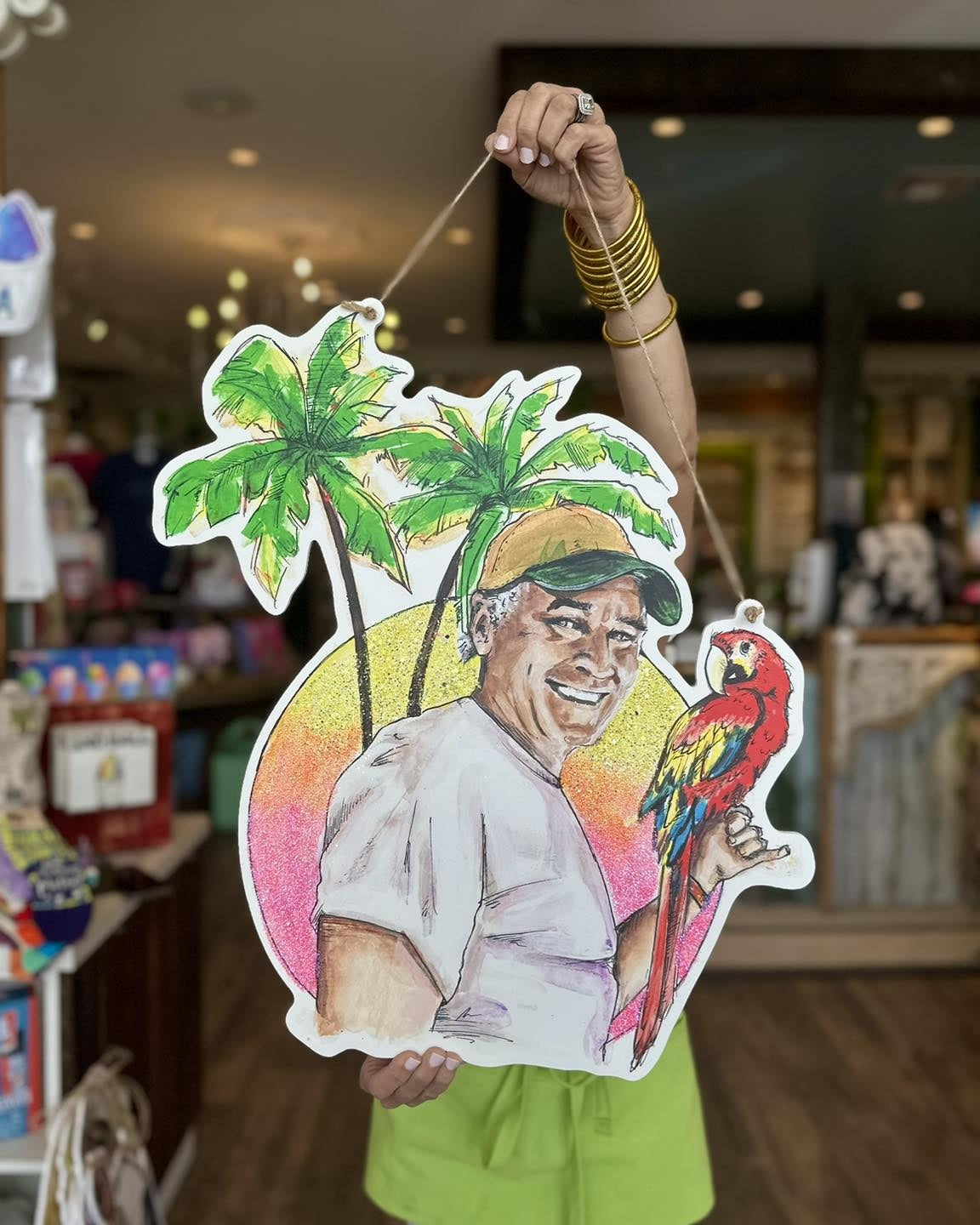 Jimmy Buffett Door Hanger