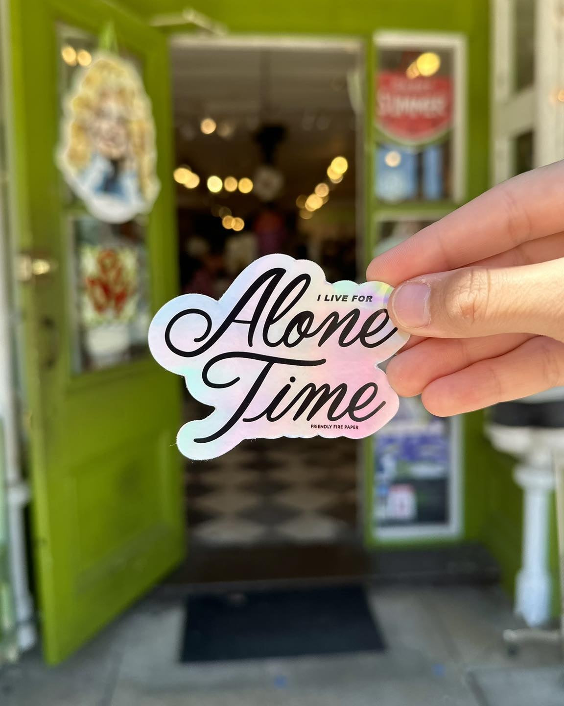 Alone Time Sticker