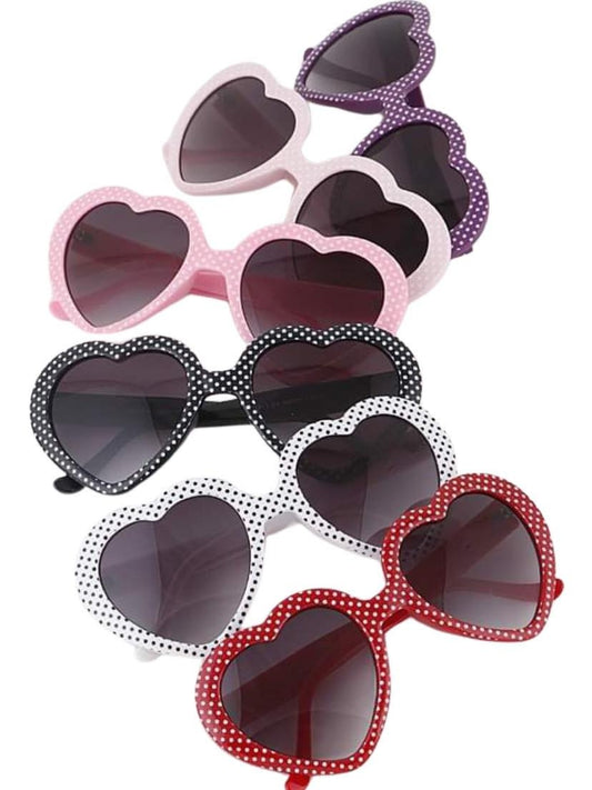 Polka Heart Sunglasses