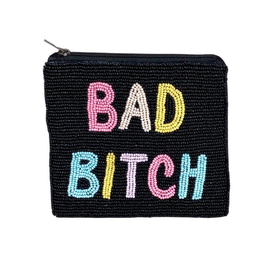 Bad Bitch Beaded Pouch