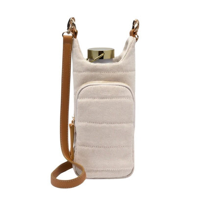 Crossbody Hydrobag, Oatmeal Canvas