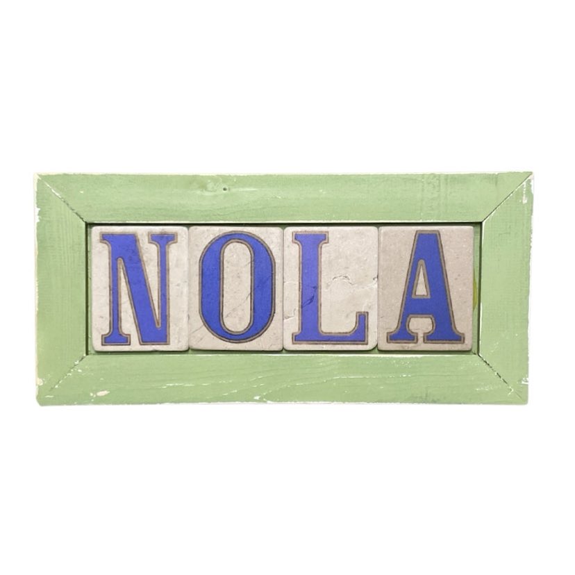 NOLA Framed Tile Sign