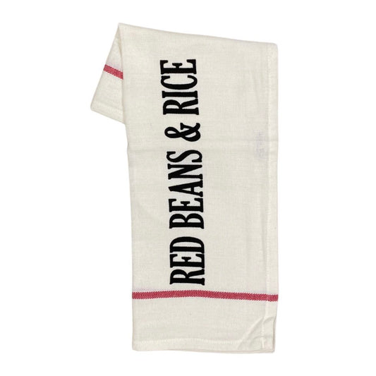 Red Beans & Rice Stamped Towel