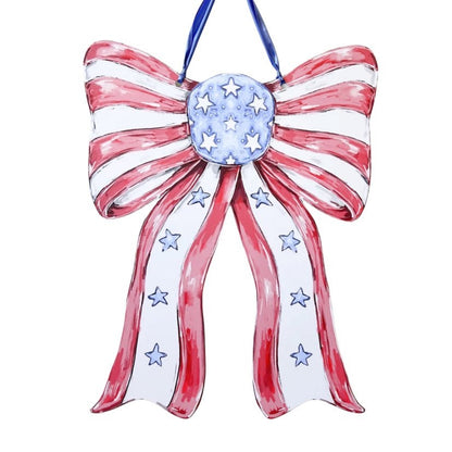 Patriotic Bow Door Hanger