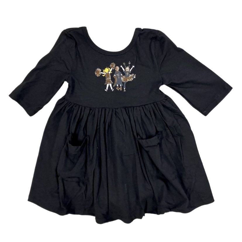 Black & Gold Sunday Best Dress, Kids