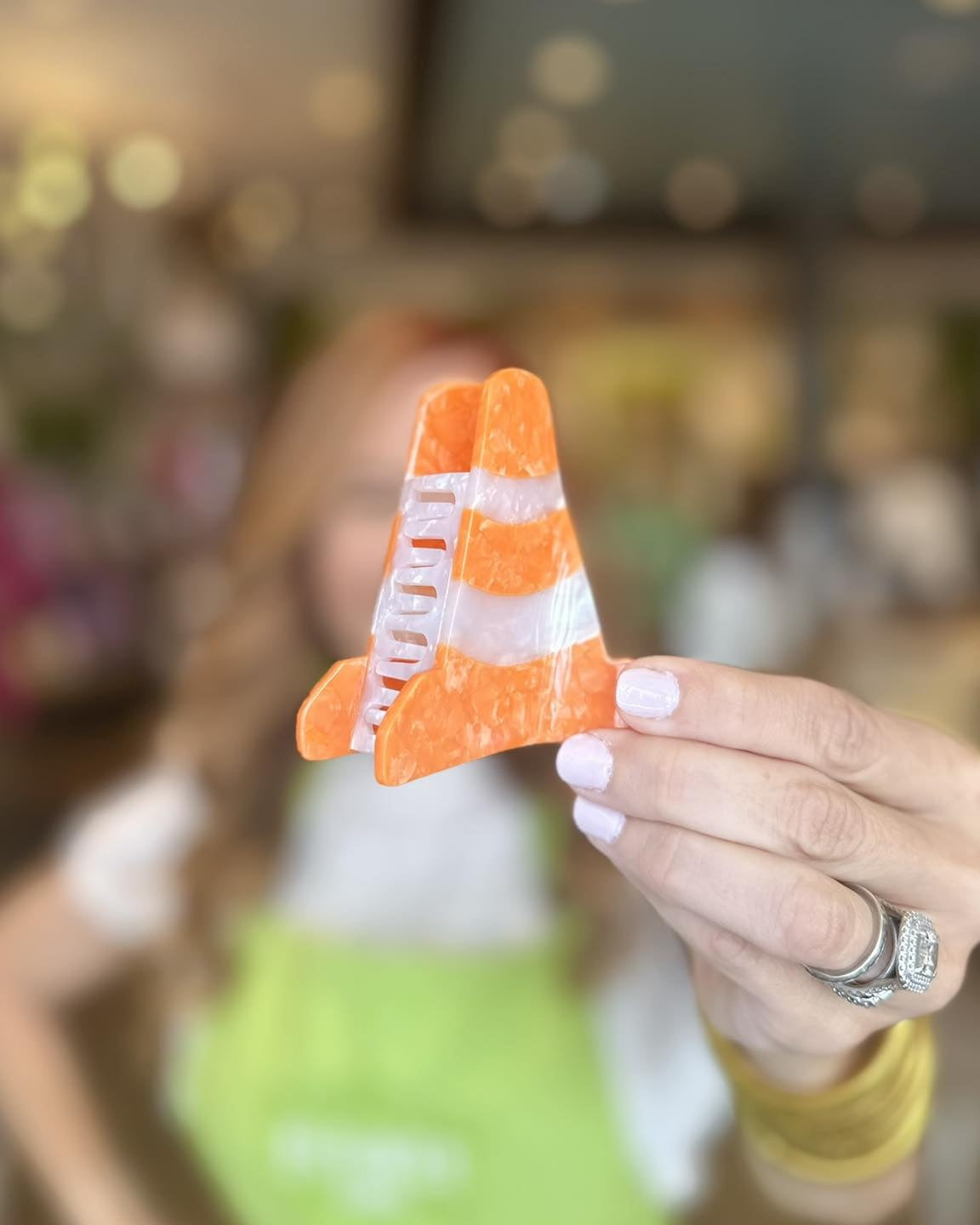 Safety Cone Hair Clip