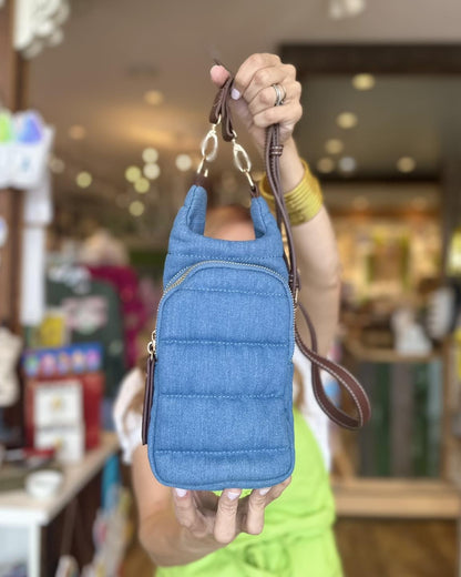 Crossbody Hydrobag, Denim