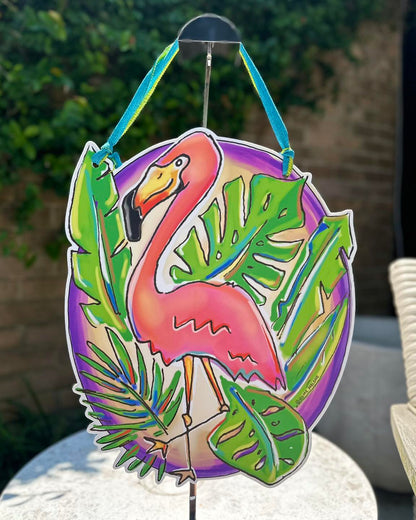 Flamingo Door Hanger