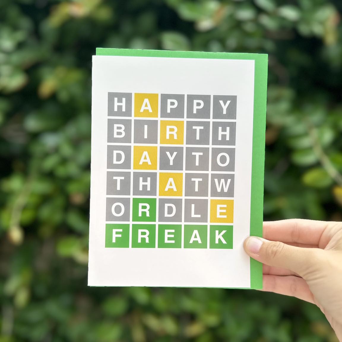 Wordle Freak Card