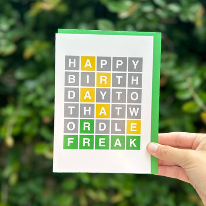 Wordle Freak Card