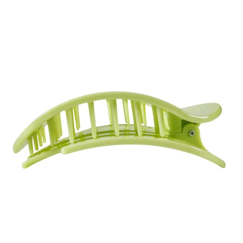 Teleties Large Flat Round Clip, Aloe, There!