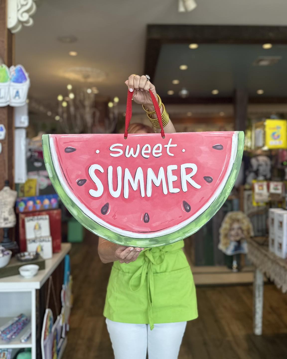 Sweet Summer Watermelon Door Hanger