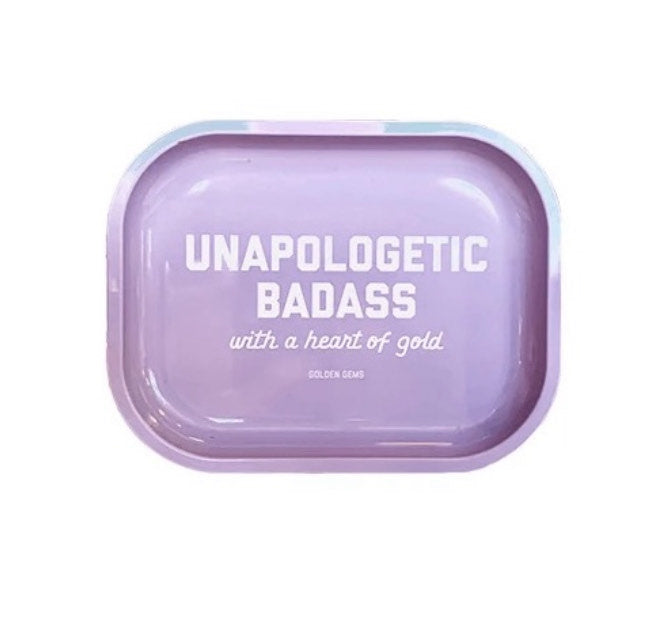 Unapologetic Badass Trinket Tray