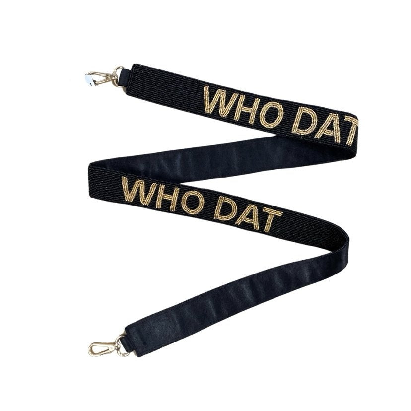 Who Dat Beaded Purse Strap