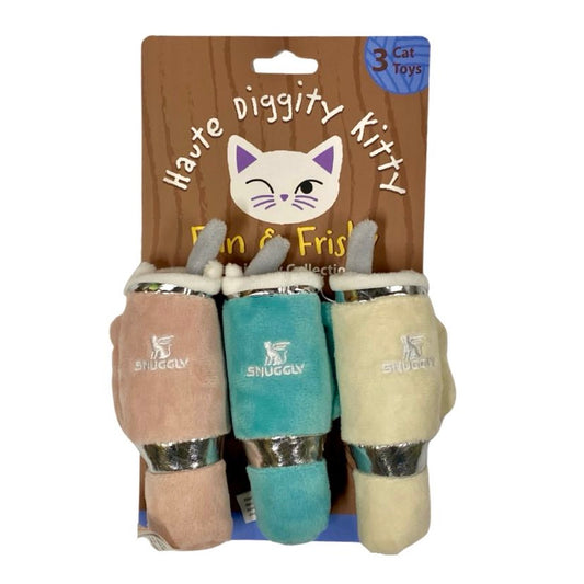 Snuggly Cup Cat Toys, 3 pack