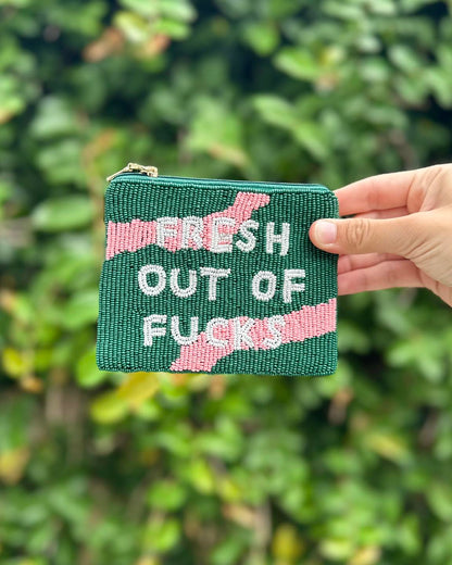 Fresh Out Beaded Pouch