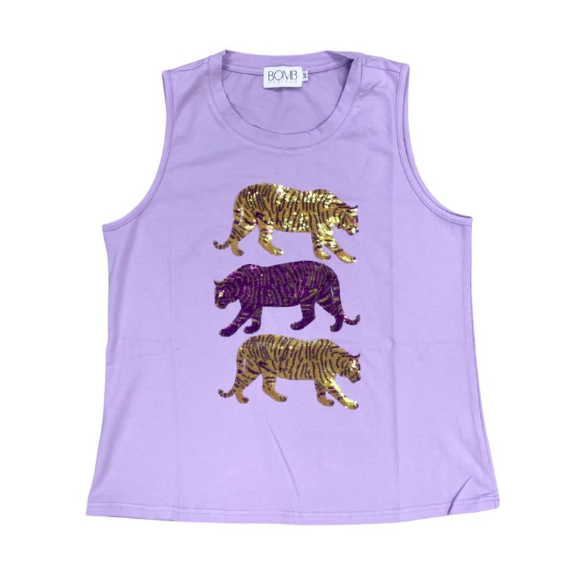 Sequin Tiger Tank