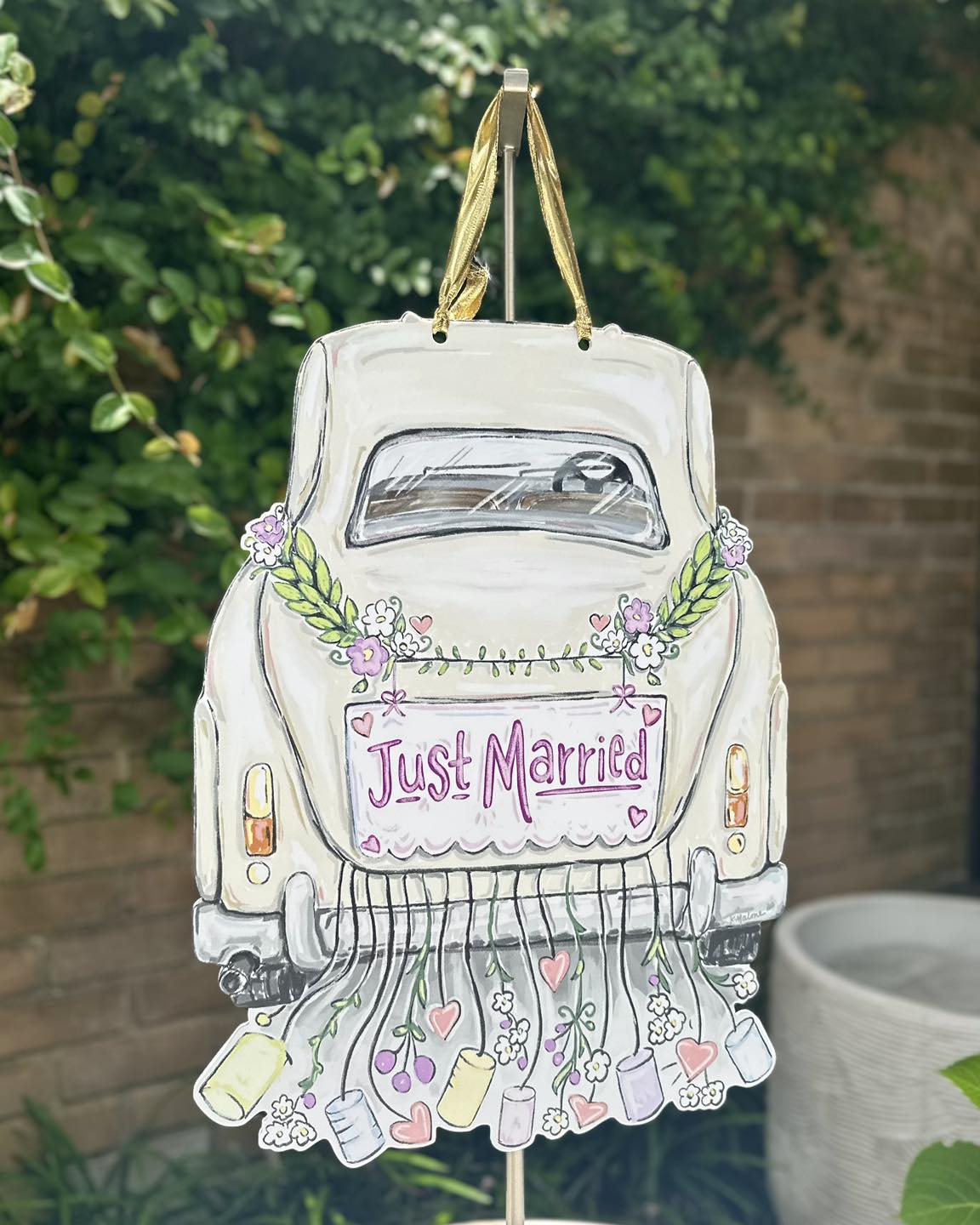 Just Married Door Hanger