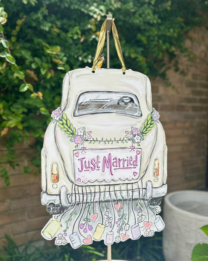 Just Married Door Hanger