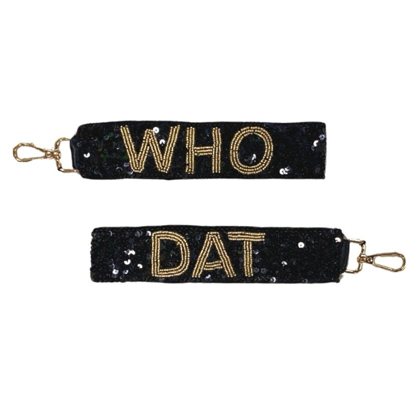 Who Dat Sequin Keychain