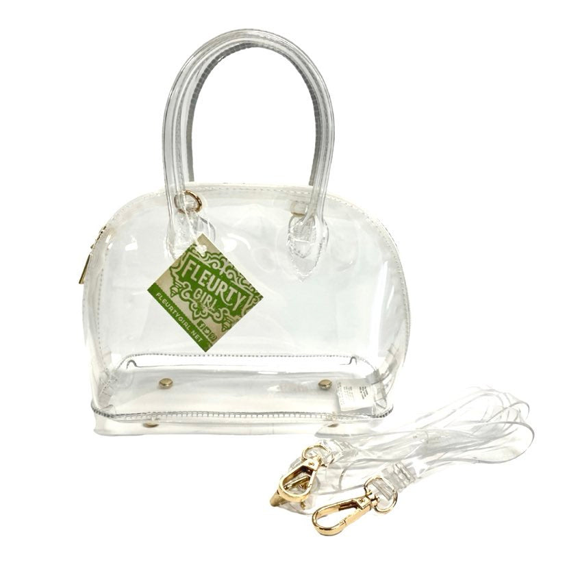 Clear Handle Crossbody Purse