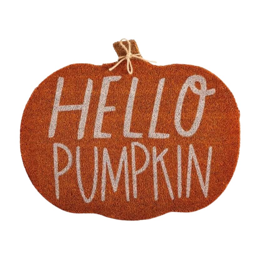 Hello Pumpkin Door Mat