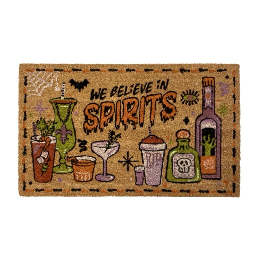 We Believe in Spirits Door Mat