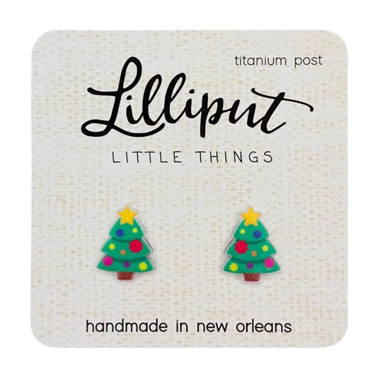 Christmas Tree Stud Earrings