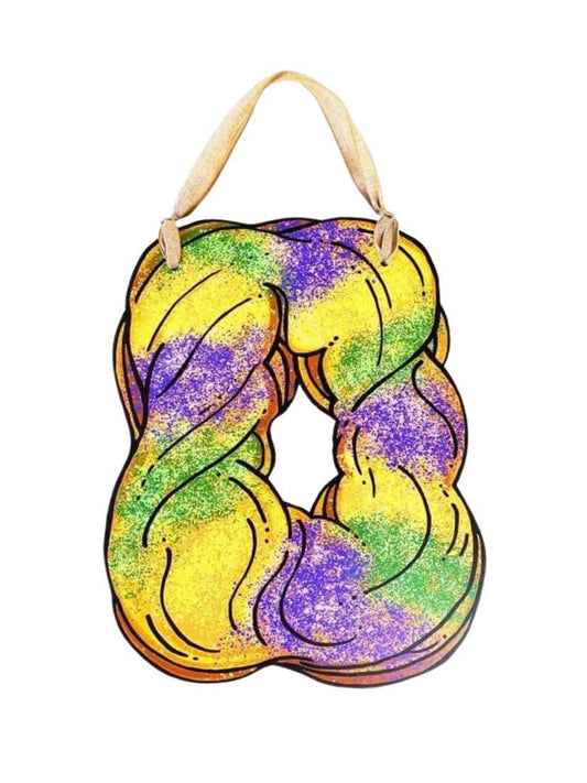 Haydel's Sugar Only King Cake Door Hanger