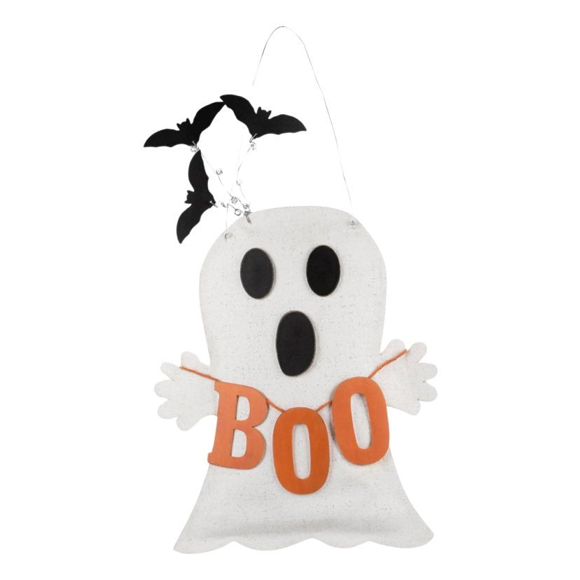 Boo Ghost Burlap Door Hanger