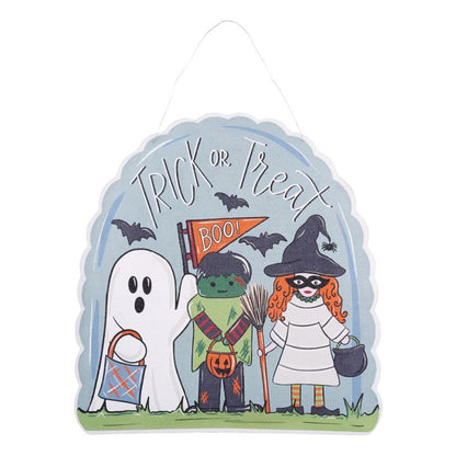 Trick or Treat/Turkey Reversible Burlap Door Hanger