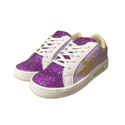 Purple & Gold Tigers Shoes