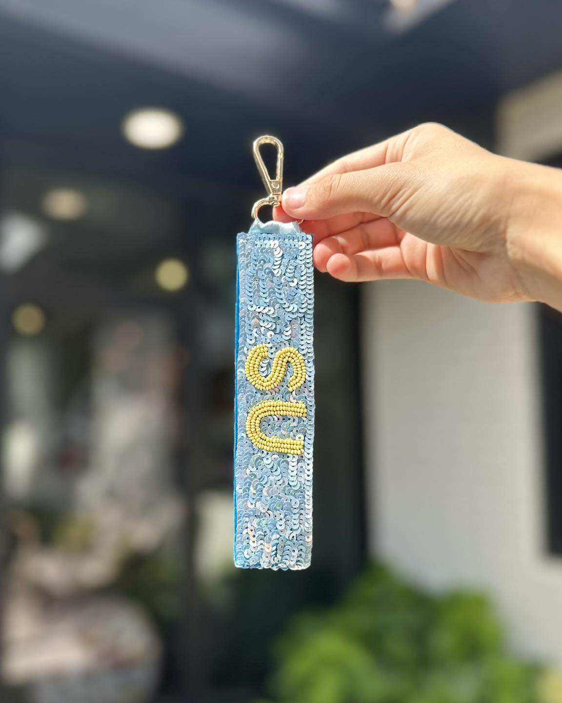 SU Jags Sequin Keychain