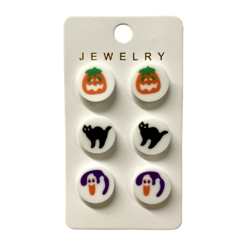 Halloween Cookie Earrings, 3pk