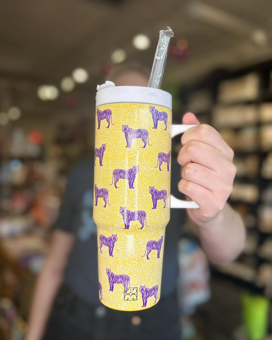 Polka Dot Tiger Tumbler