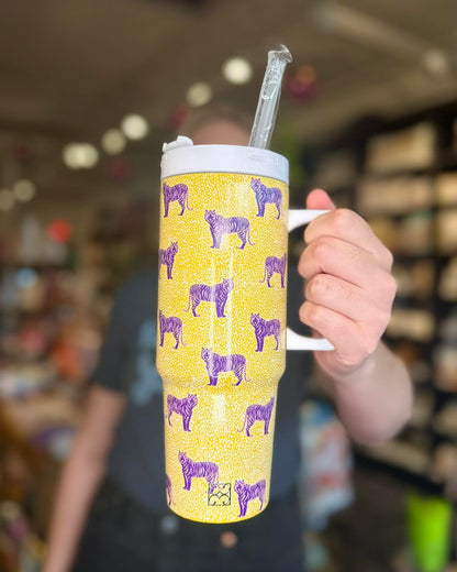 Polka Dot Tiger Tumbler