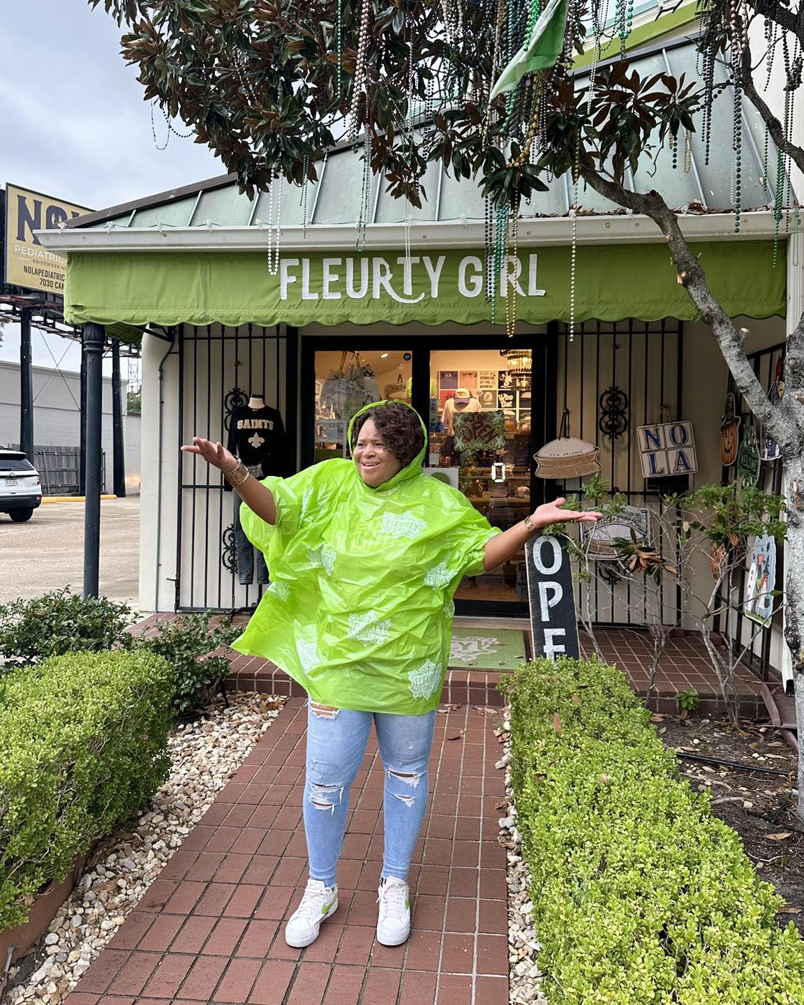 Fleurty Girl Rain Poncho