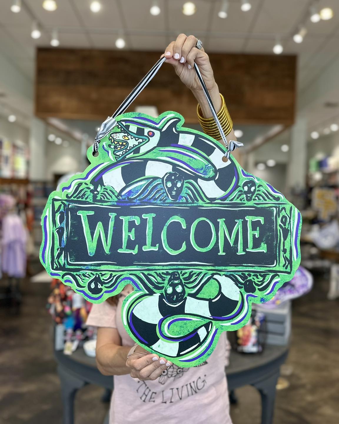 Beetlejuice Welcome Door Hanger