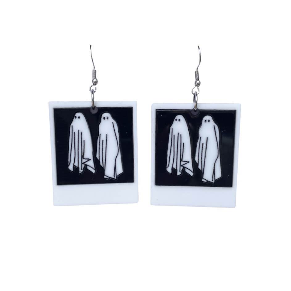 Beetlejuice No Feet Polaroid Earrings