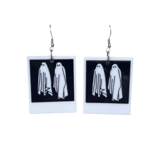 Beetlejuice No Feet Polaroid Earrings