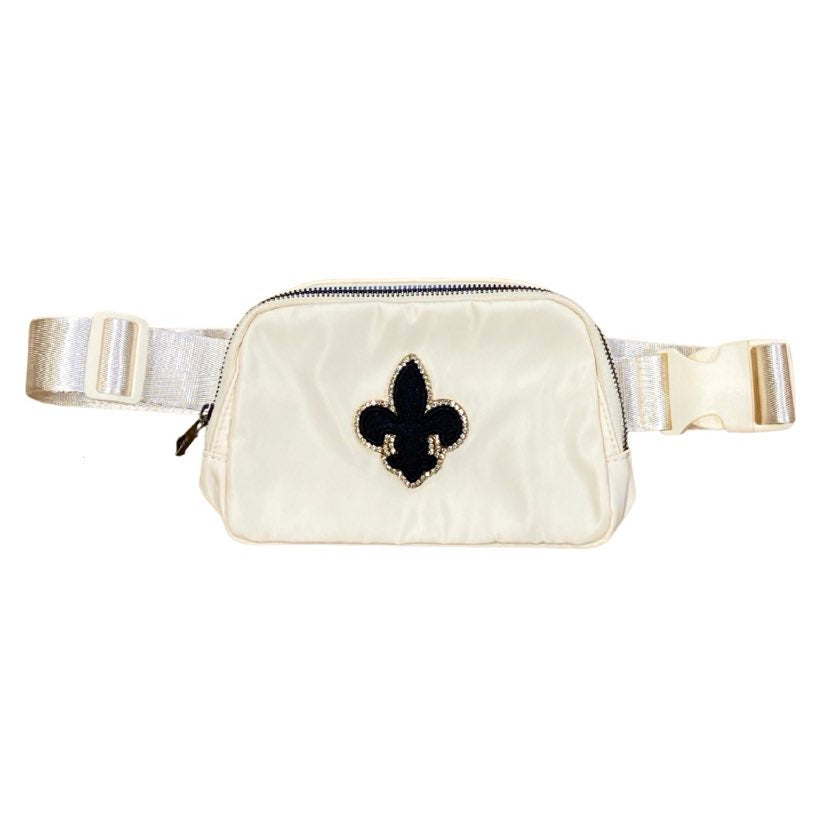 Fleur de Lis Bling Fanny Pack