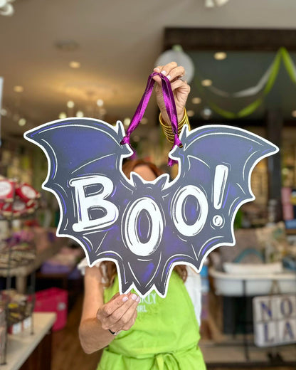 Boo Bat Door Hanger