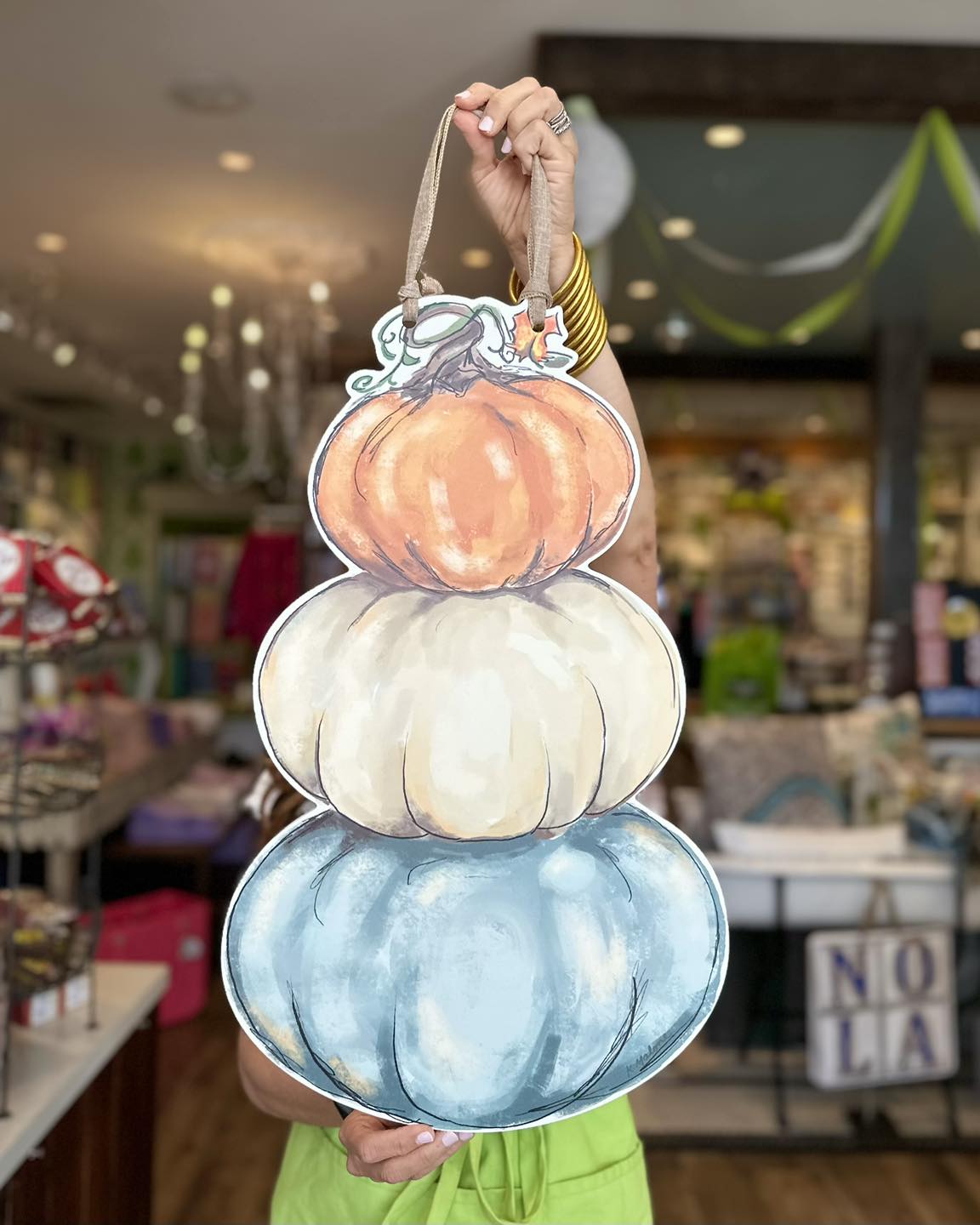 Pumpkin Stack Door Hanger