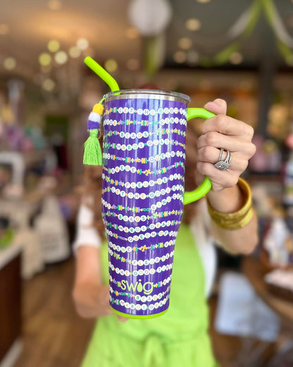 Mardi Gras Era Tumbler, 40 oz