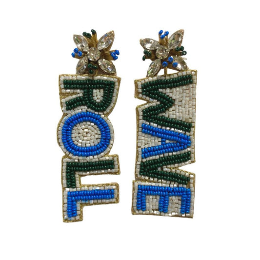 Roll Wave Beaded Earrings